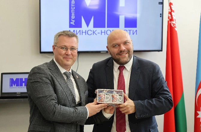 Minskdə mühüm konfrans: Azərbaycan və Belarus jurnalistləri bir araya gəldi — FOTOLAR