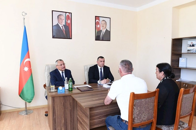 Şirvanda keçmiş məcburi köçkünlərin müraciətləri dinlənilib — FOTOLAR