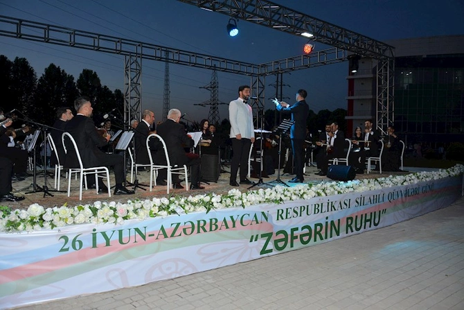Silahlı Qüvvələr Günü münasibətilə Ağstafada sərgi və konsert təşkil olunub — FOTOLAR
