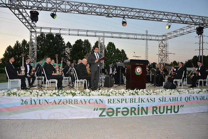 Silahlı Qüvvələr Günü münasibətilə Ağstafada sərgi və konsert təşkil olunub — FOTOLAR