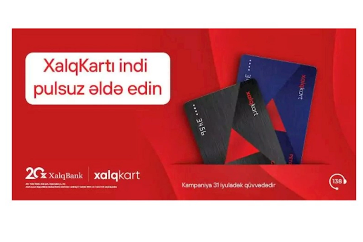 XalqKart indi pulsuz!