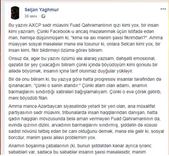 “Azadlıq qəzeti”nin qadın zorakılığı üzərində spekulyasiyası — FOTOLAR