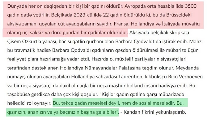 “Azadlıq qəzeti”nin qadın zorakılığı üzərində spekulyasiyası — FOTOLAR