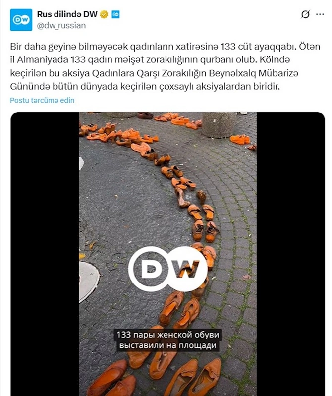 “Azadlıq qəzeti”nin qadın zorakılığı üzərində spekulyasiyası — FOTOLAR