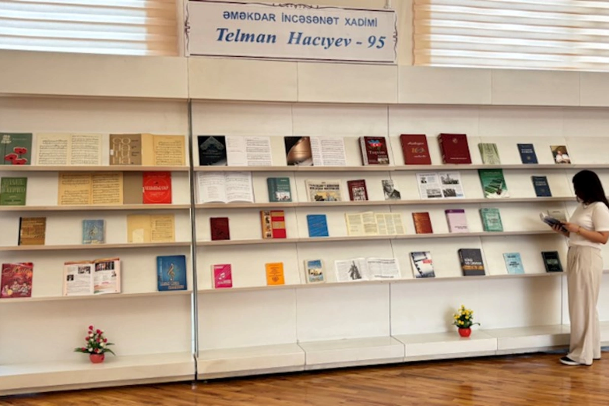 Milli Kitabxanada görkəmli bəstəkara həsr edilən kitab sərgisi açılıb