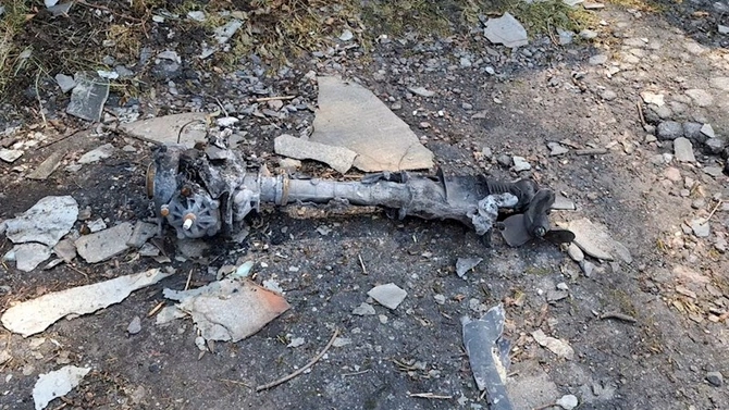 Kiyevə göndərilən dron səfirliyimizin yaxınlığına düşüb — FOTOLAR