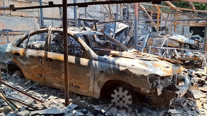 Kiyevə göndərilən dron səfirliyimizin yaxınlığına düşüb — FOTOLAR