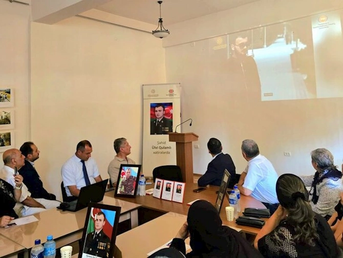 Şəhid Ülvi Qulamlıya həsr olunmuş videoçarx təqdim edildi — FOTOLAR
