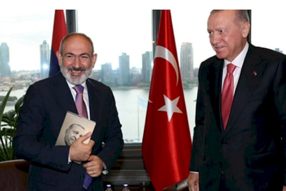 Paşinyanın Ərdoğanın kitabını qucaqlamasına aparatdan reaksiya