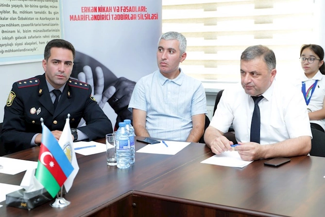 Qubada erkən nikahın fəsadları mövzusunda tədbir keçirilib — FOTOLAR