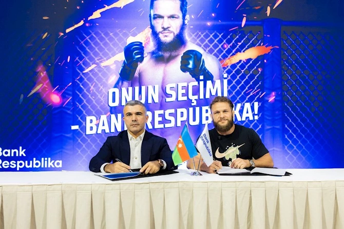 Bank Respublika və UFC ulduzu Rafael Fiziev arasında əməkdaşlıq sazişi imzalandı — FOTOLAR