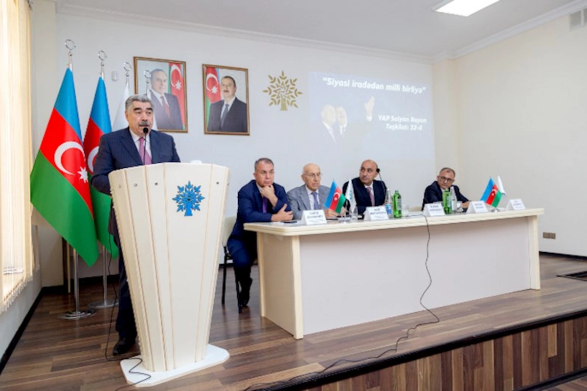 Salyan rayon təşkilatının yaradılmasının 32 illiyinə həsr edilmiş konfrans keçirildi — FOTOLAR