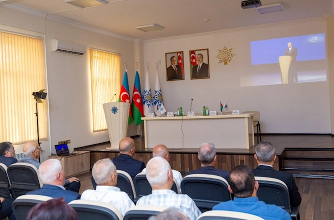 Salyan rayon təşkilatının yaradılmasının 32 illiyinə həsr edilmiş konfrans keçirildi — FOTOLAR