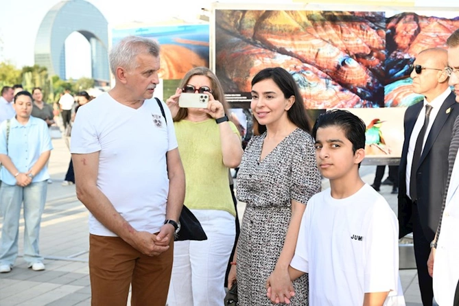 Leyla Əliyeva “Milli Parklar — Azərbaycanın 12 Möcüzəsi” fotosərgisinin açılışında (FOTOLAR) Leyla Əliyeva “Milli Parklar — Azərbaycanın 12 Möcüzəsi” fotosərgisinin açılışında (FOTOLAR)