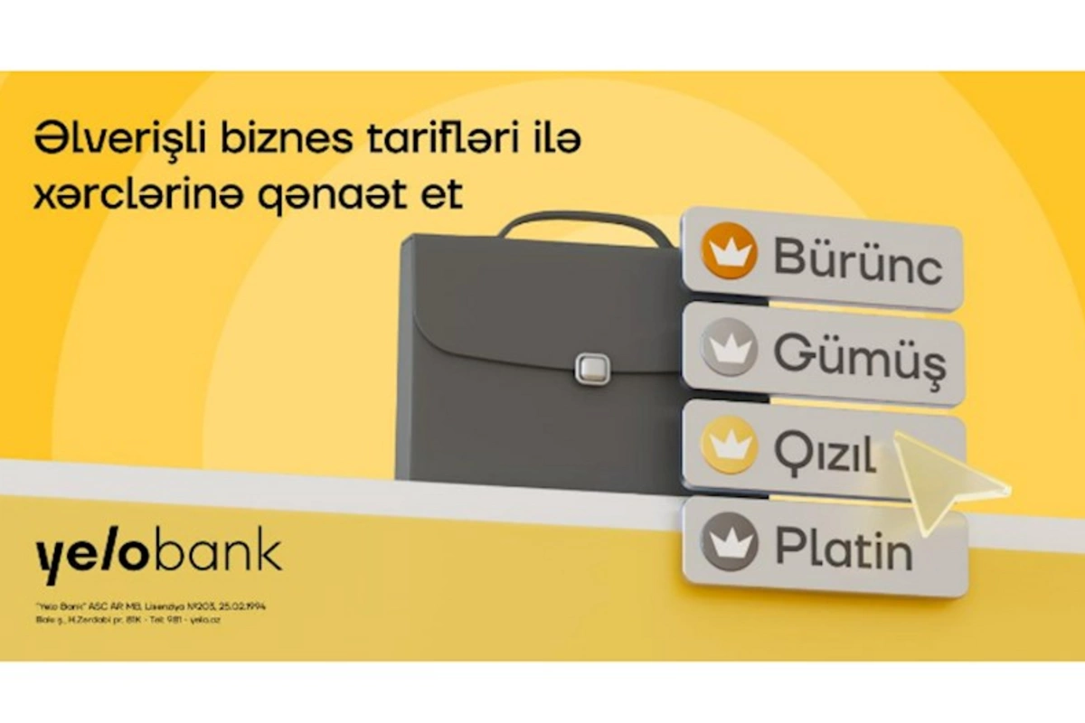 Yelo Bank-dan sahibkarlar üçün sərfəli tarif paketləri