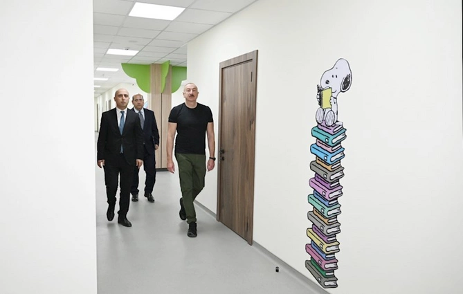 Ağdamda məktəb və bağça açılışı — FOTOLAR (YENİLƏNİB)