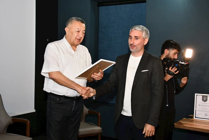 Jurnalistlərə Həsən bəy Zərdabi mükafatı təqdim edilib — FOTOLAR