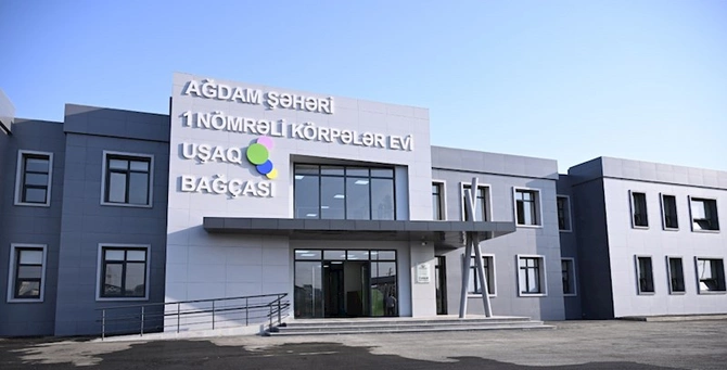 Ağdamda məktəb və bağça açılışı — FOTOLAR (YENİLƏNİB)