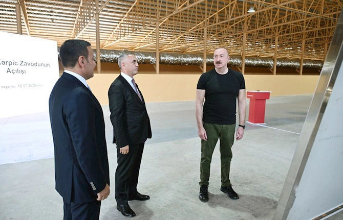 Xocalıda kərpic zavodu açıldı — FOTOLAR Xocalıda kərpic zavodu açıldı — FOTOLAR