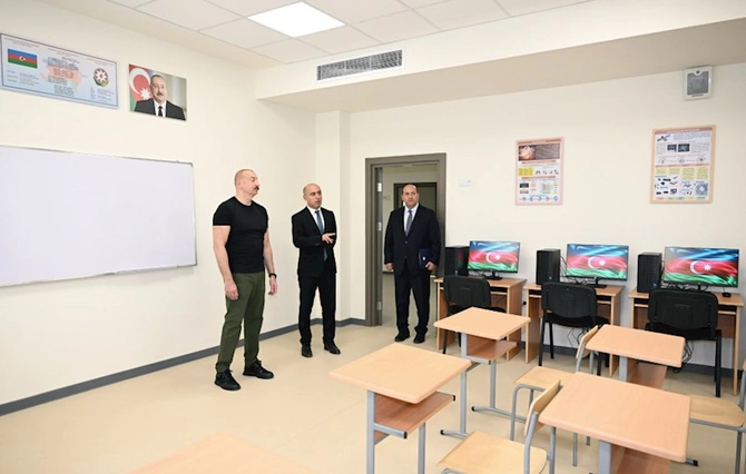 Ağdamda məktəb və bağça açılışı — FOTOLAR (YENİLƏNİB)