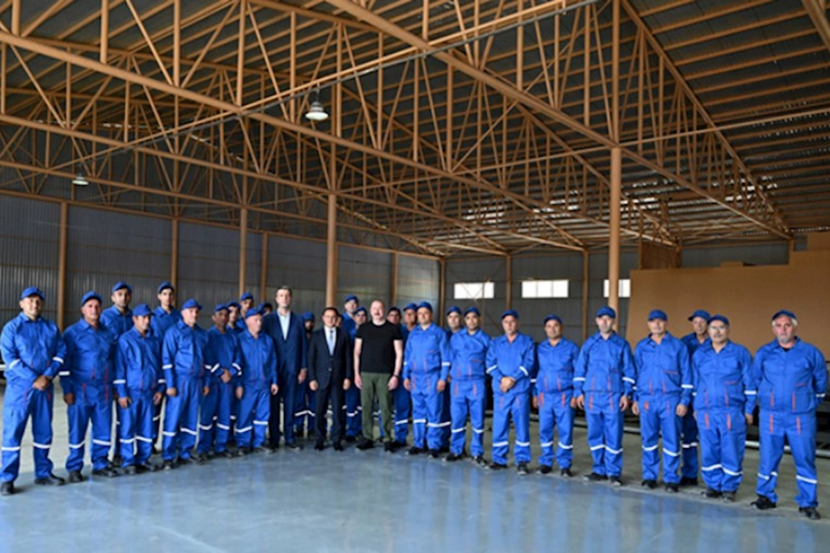 Xocalıda kərpic zavodu açıldı — FOTOLAR