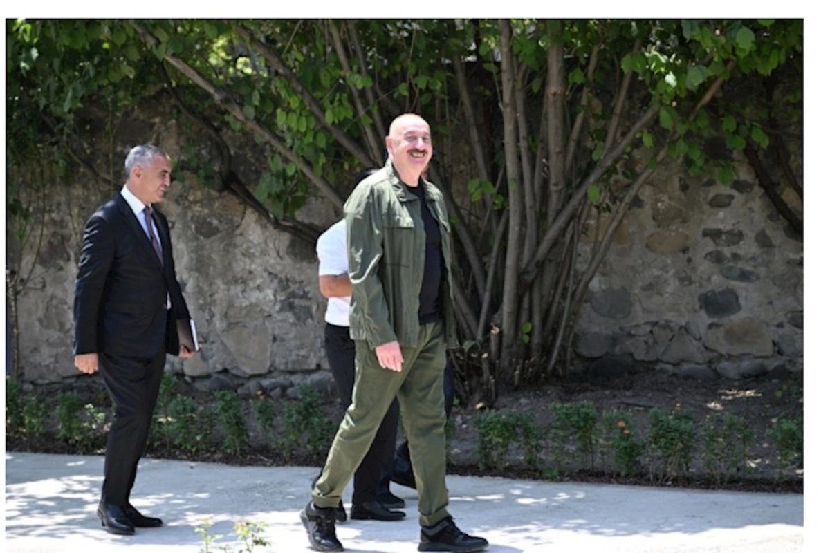 Prezident Xocalıdan görüntülər PAYLAŞDI