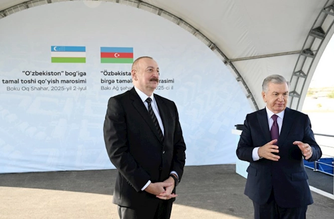 Ağ şəhərdə “Özbəkistan” parkının təməli qoyuldu — FOTOLAR Ağ şəhərdə “Özbəkistan” parkının təməli qoyuldu — FOTOLAR
