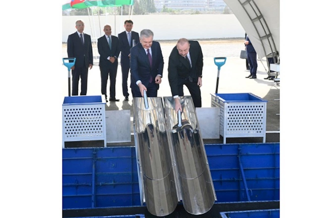 Ağ şəhərdə “Özbəkistan” parkının təməli qoyuldu — FOTOLAR Ağ şəhərdə “Özbəkistan” parkının təməli qoyuldu — FOTOLAR
