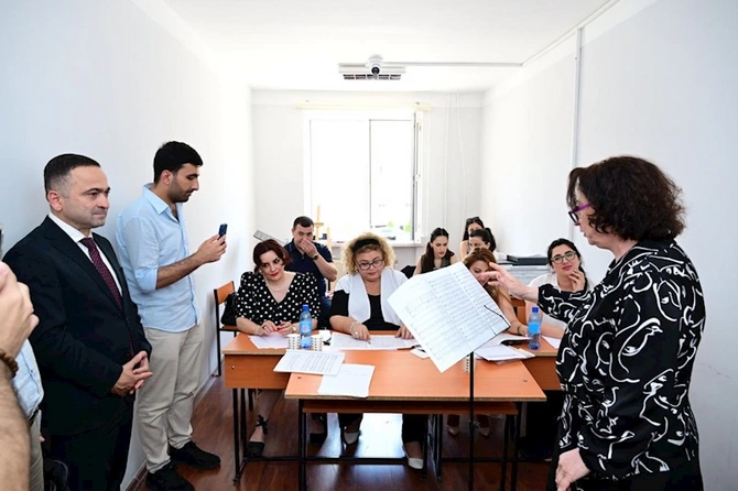Musiqi və incəsənət məktəbləri müəllimlərinin 2025-ci il üzrə nəzərdə tutulan attestasiyası başa çatıb — FOTOLAR