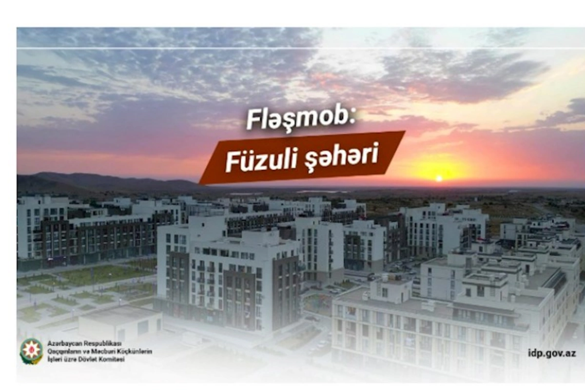 Füzulidə fləşmob keçirilib — VİDEO