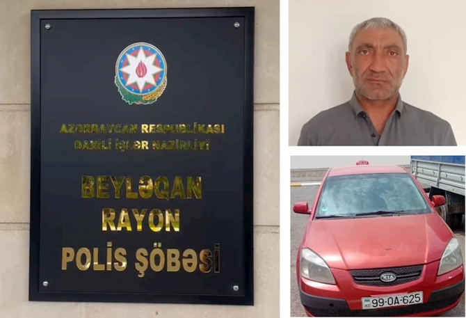 Taksi sürücüsü həbs edildi — FOTO Taksi sürücüsü həbs edildi — FOTO