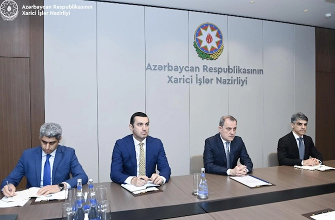 Ceyhun Bayramov İsrail səfirini qəbul etdi — FOTOLAR