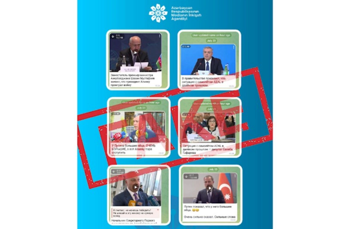Bir sıra dövlət xadimlərinin adından saxta açıqlamalar yayılıb
