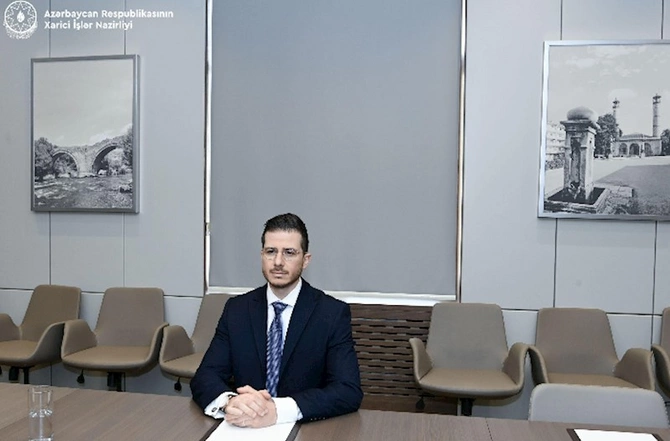 Ceyhun Bayramov İsrail səfirini qəbul etdi — FOTOLAR