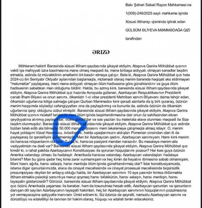 Guya onlardan 50 min rüşvət istəmişəm — FOTO