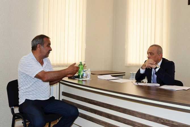Azərbaycan Dövlət Su Ehtiyatları Agentliyinin sədri Xızı rayonunda vətəndaşlarla görüşüb — FOTOLAR