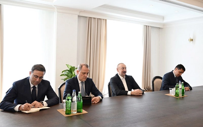 Prezident Xankəndidə qəbul keçirdi — FOTOLAR