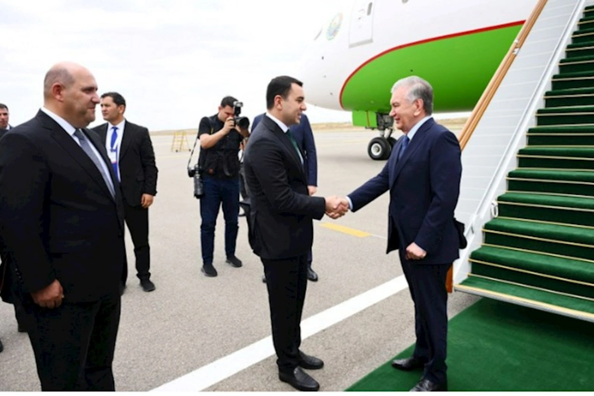 Şavkat Mirziyoyev Füzuli rayonuna səfərə yollandı — FOTOLAR