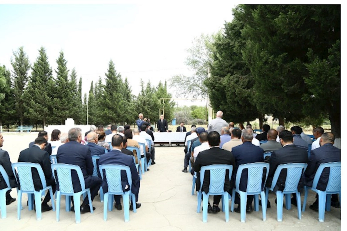 Hacıqabulun Talış kəndində səyyar qəbul-görüş keçirildi — FOTOLAR