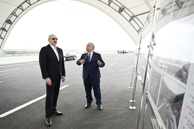 Prezident Əhmədbəyli-Füzuli-Şuşa yolunun açılışında iştirak etdi — FOTOLAR