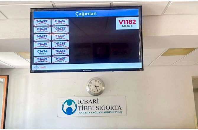 Daha 3 tibb müəssisəsində elektron növbə sistemi qurulub — FOTOLAR