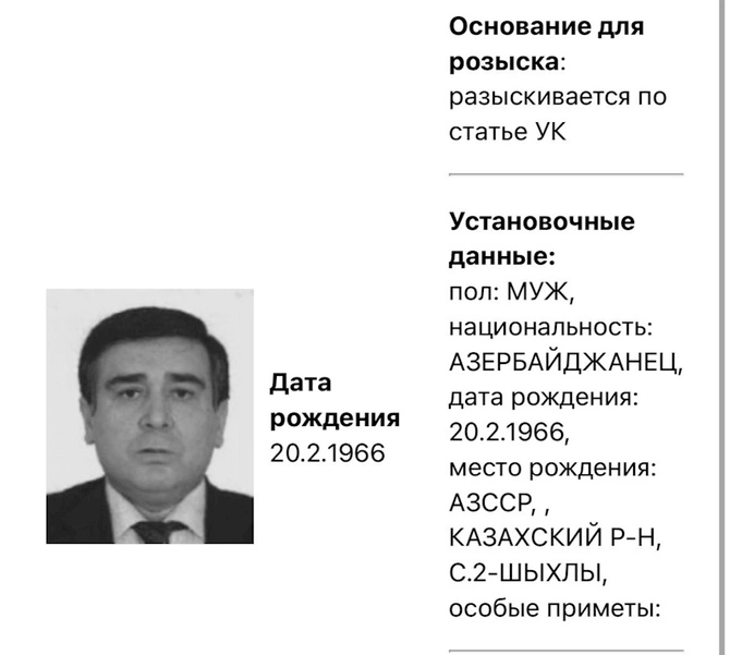 Rusiya Azərbaycanın diaspor rəhbərini niyə axtarışa verib? — TƏFƏRRÜAT