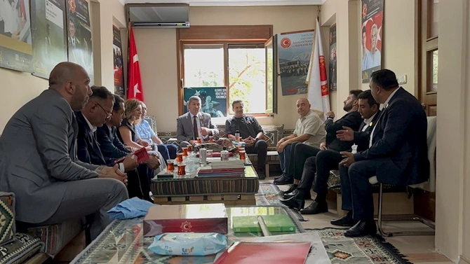 Azərbaycanlı qazi jurnalistlər Türkiyə Qazilər Vəqfində — FOTOLAR
