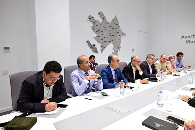 Mədəniyyət Nazirliyində mərakeşli jurnalistlərlə görüş keçirilib — FOTOLAR