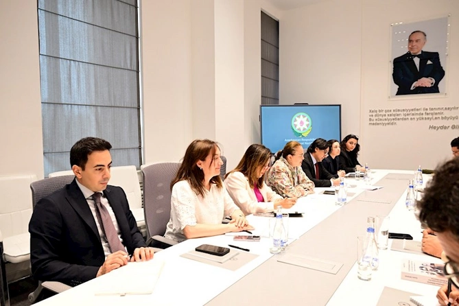 Mədəniyyət Nazirliyində mərakeşli jurnalistlərlə görüş keçirilib — FOTOLAR