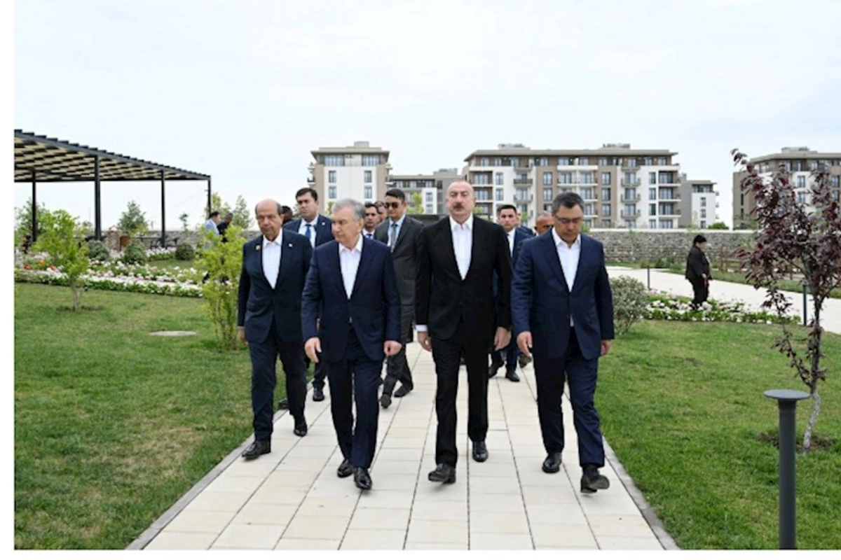 İlham Əliyev ECO-nun zirvə görüşünün iştirakçılarının Ağdama səfərindən paylaşım edib — VİDEO