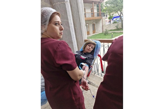Şuşada ilk dəfə qanvermə aksiyası keçirildi — FOTOLAR