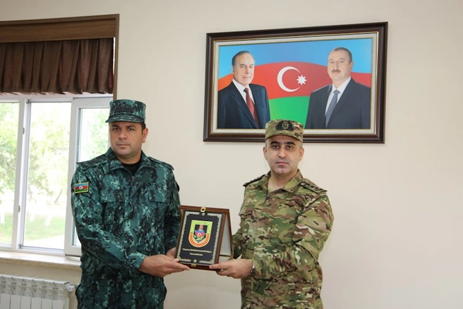 Hərbi prokuror sərhədçilərlə birlikdə — FOTOLAR