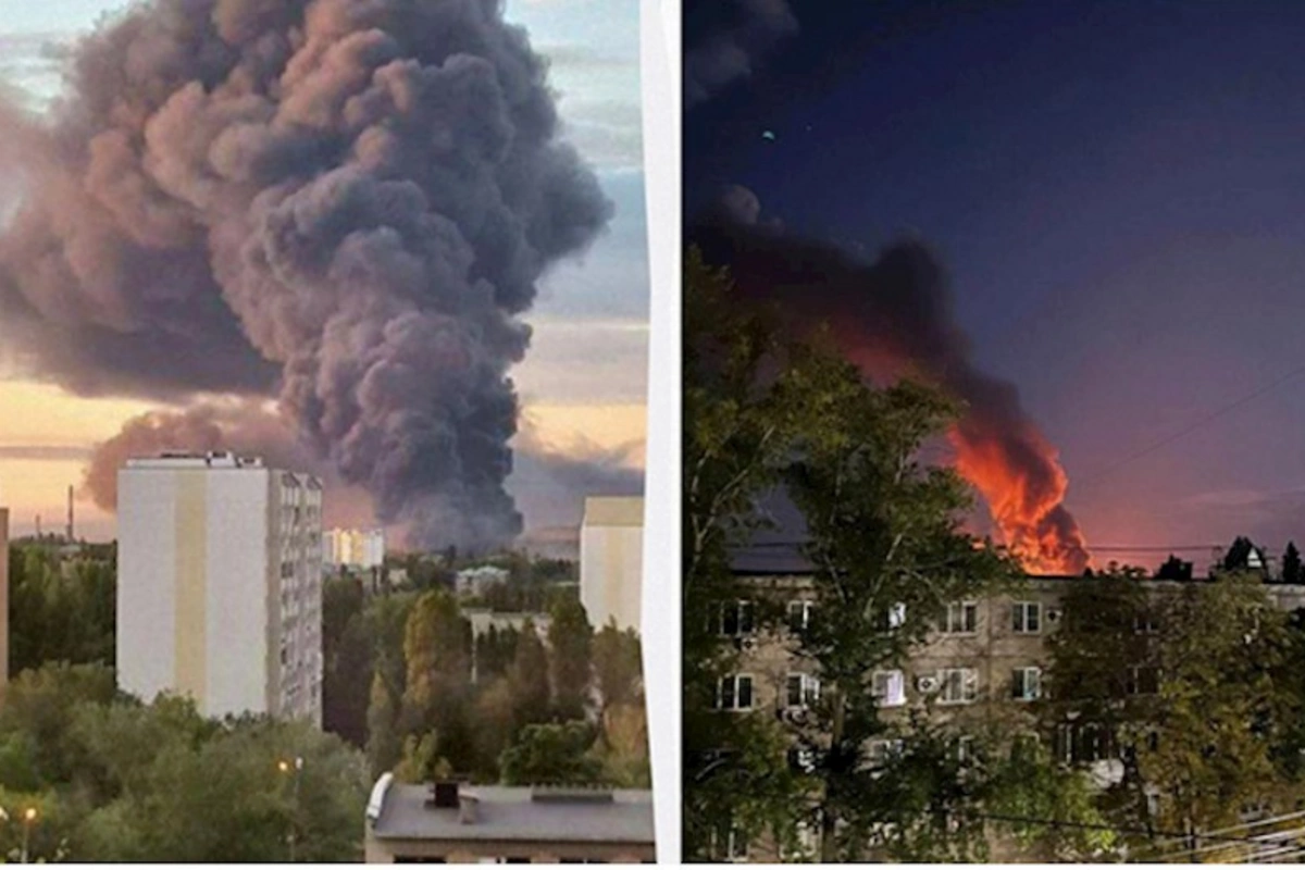 Ukrayna Rusiyanın neft zavodunu vurdu
