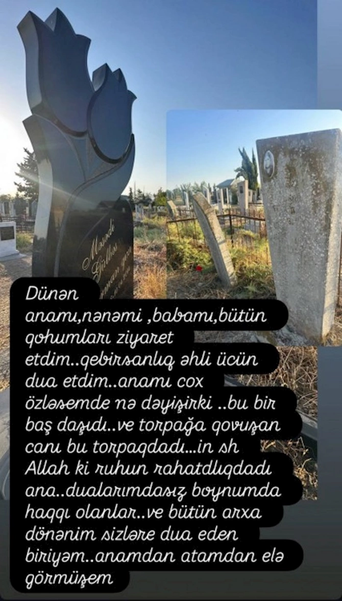 Anam üçün çox darıxsam da, nə dəyişir ki...  — FOTO